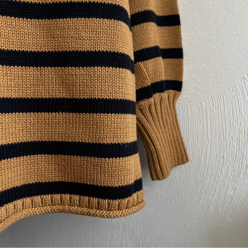 Madewell Conway Pullover Sweater in Stripe in Toffee - Picture 9 of 9